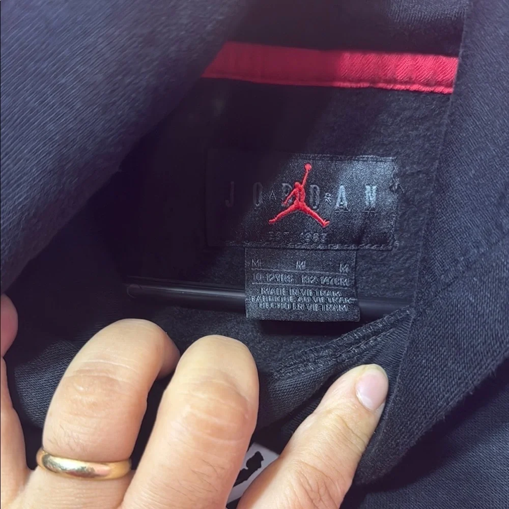 Jordan Black and Red Jacket Boys size M